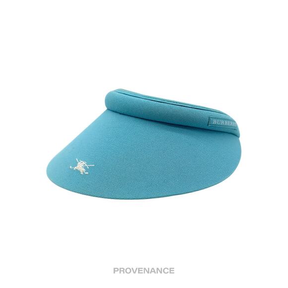 ? Burberry Golf Knight Logo Visor - Sky Blue Nova Check main image 8
